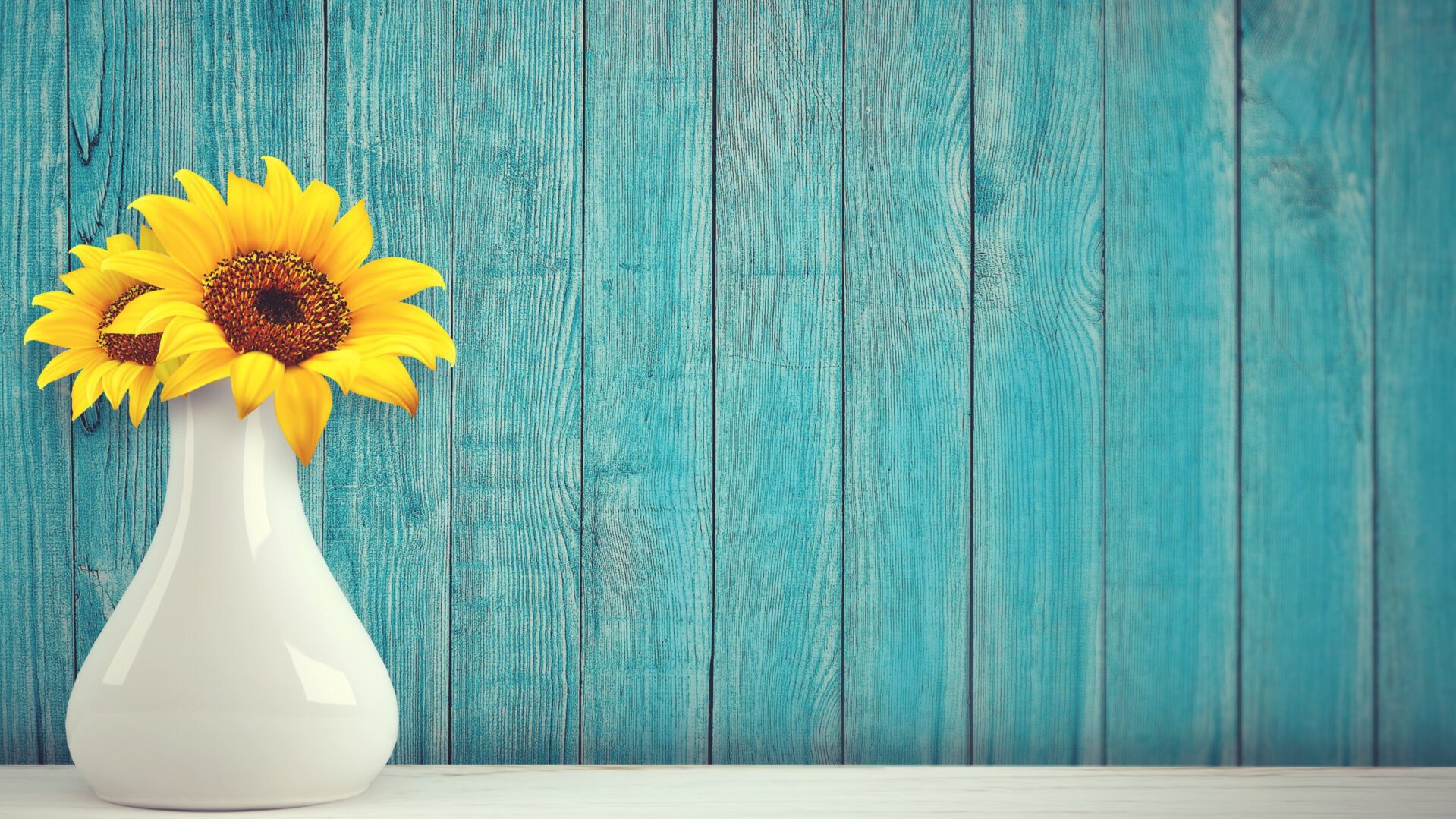 Sonnenblumen in einer Vase